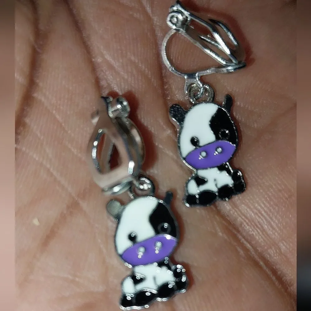 Super cute kid's fashion clip-on earrings